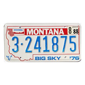 1988 Montana License Plate #3241875