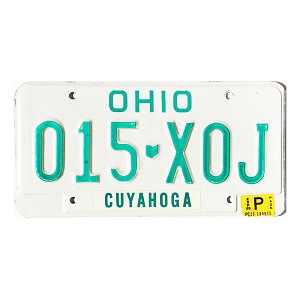 1989 Ohio License Plate #015XOJ