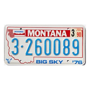 1990 Montana License Plate #3260089