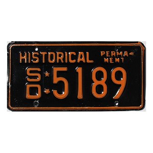 1990 South Dakota Historical Permanent License Plate #5189