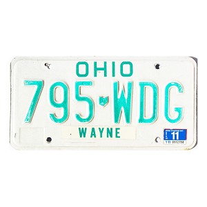 1991 Ohio License Plate #795WDG
