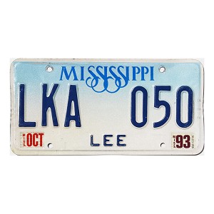 1993 Mississippi License Plate #LKA050