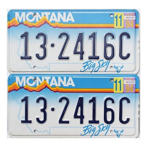 1994 Montana License Plates Pair #132416C