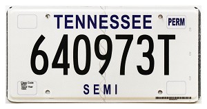 1994 Tennessee Semi License Plate #640973T