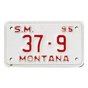 1995 Montana Special Mobile License Plate #379