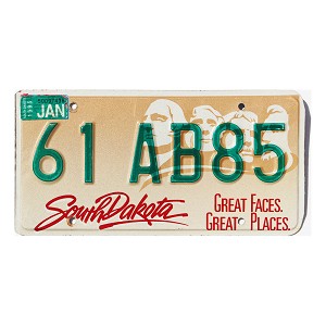 1995 South Dakota License Plate #61AB85