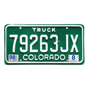 1998 Colorado Truck License Plate #79263JX