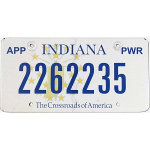 1999 Indiana Apportioned License Plate #2262235