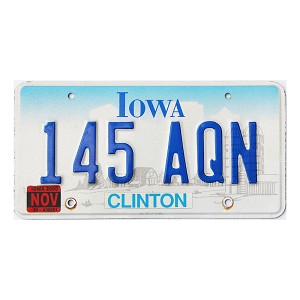2000 Iowa License Plate #145AQN