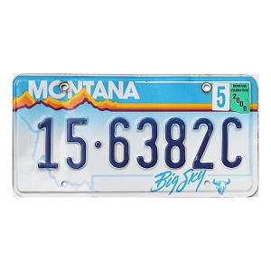 2000 Montana License Plate #156382C