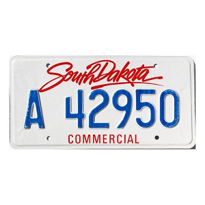 2000 South Dakota Commercial License Plate #A42950