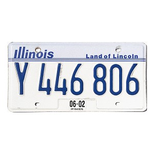 2002 Illinois License Plate #Y446806