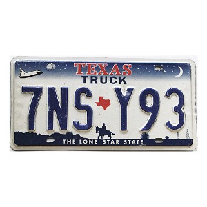 2003 Texas Truck License Plate #7NSY93