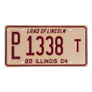 2004 Illinois Dealer License Plate #1338T