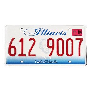 2004 Illinois License Plate #6129007