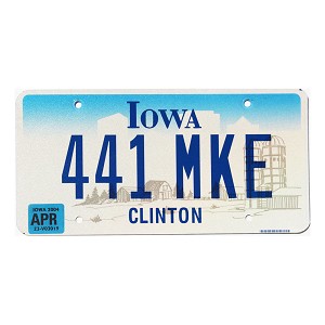 2004 Iowa License Plate #441MKE