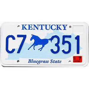2004 Kentucky Horse Council License Plate #C7351