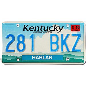 2004 Kentucky License Plate #281BKZ