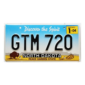 2004 North Dakota License Plate #GTM720