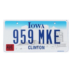 2005 Iowa License Plate #959MKE