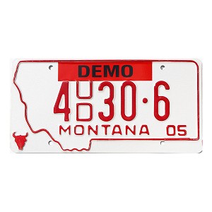 2005 Montana Dealer Used License Plate #4UD306