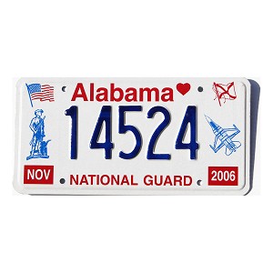 2006 Alabama National Guard License Plates Bulk Lot - 30 Available
