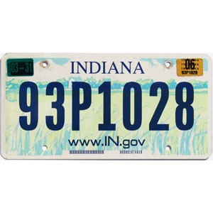 2006 Indiana License Plate #93P1028