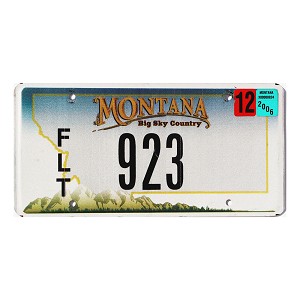 2006 Montana Fleet License Plate #923