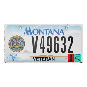 2006 Montana Veteran License Plate #V49632