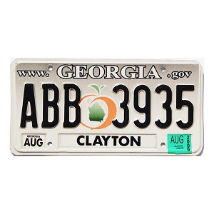 2009 Georgia License Plate #ABB3935