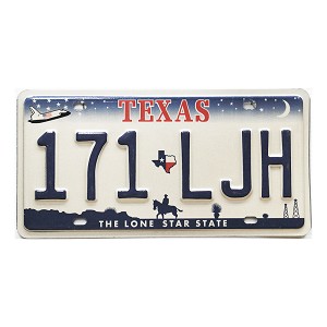 2009 Texas License Plate #171LJH