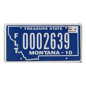 2010 Montana Fleet License Plate #2639