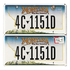 2010 Montana License Plates Pair #4C1151D
