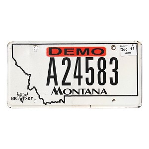 2011 Montana Dealer License Plate #A24583