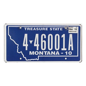 2012 Montana License Plate #446001A