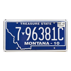 2012 Montana License Plate #796381C