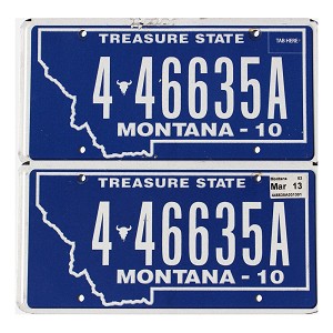 2013 Montana License Plates Pair #446635A