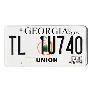 2014 Georgia Trailer License Plate #TL1U740