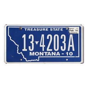 2014 Montana License Plate #134203A