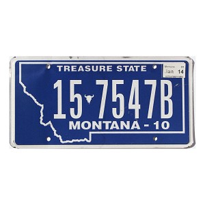 2014 Montana License Plate #157547B