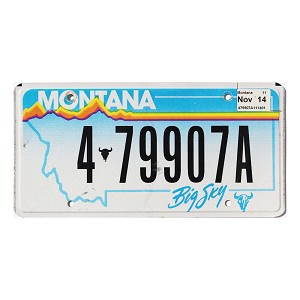 2014 Montana License Plate #479907A