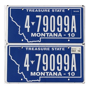 2014 Montana License Plates Pair #479099A