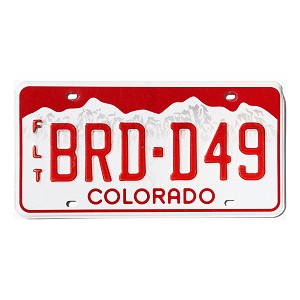 2015 Colorado Fleet License Plate #BRDD49
