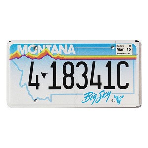 2015 Montana License Plate #418341C