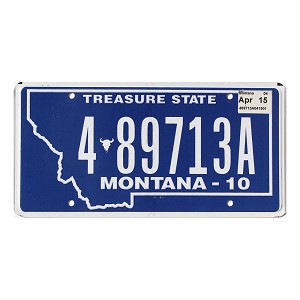 2015 Montana License Plate #489713A