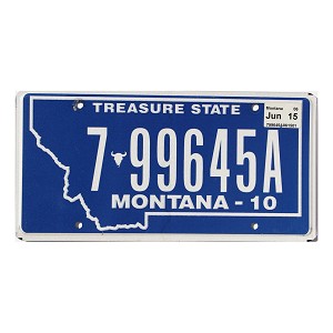 2015 Montana License Plate #799645A