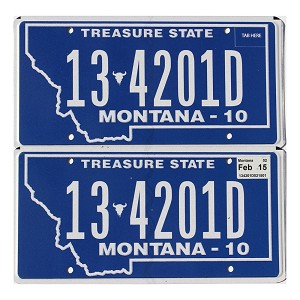 2015 Montana License Plates Pair #134201D