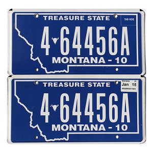2015 Montana License Plates Pair #464456A
