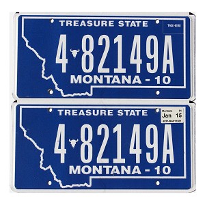 2015 Montana License Plates Pair #482149A