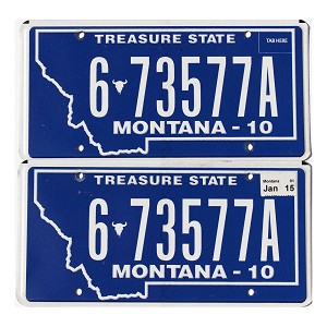 2015 Montana License Plates Pair #673577A